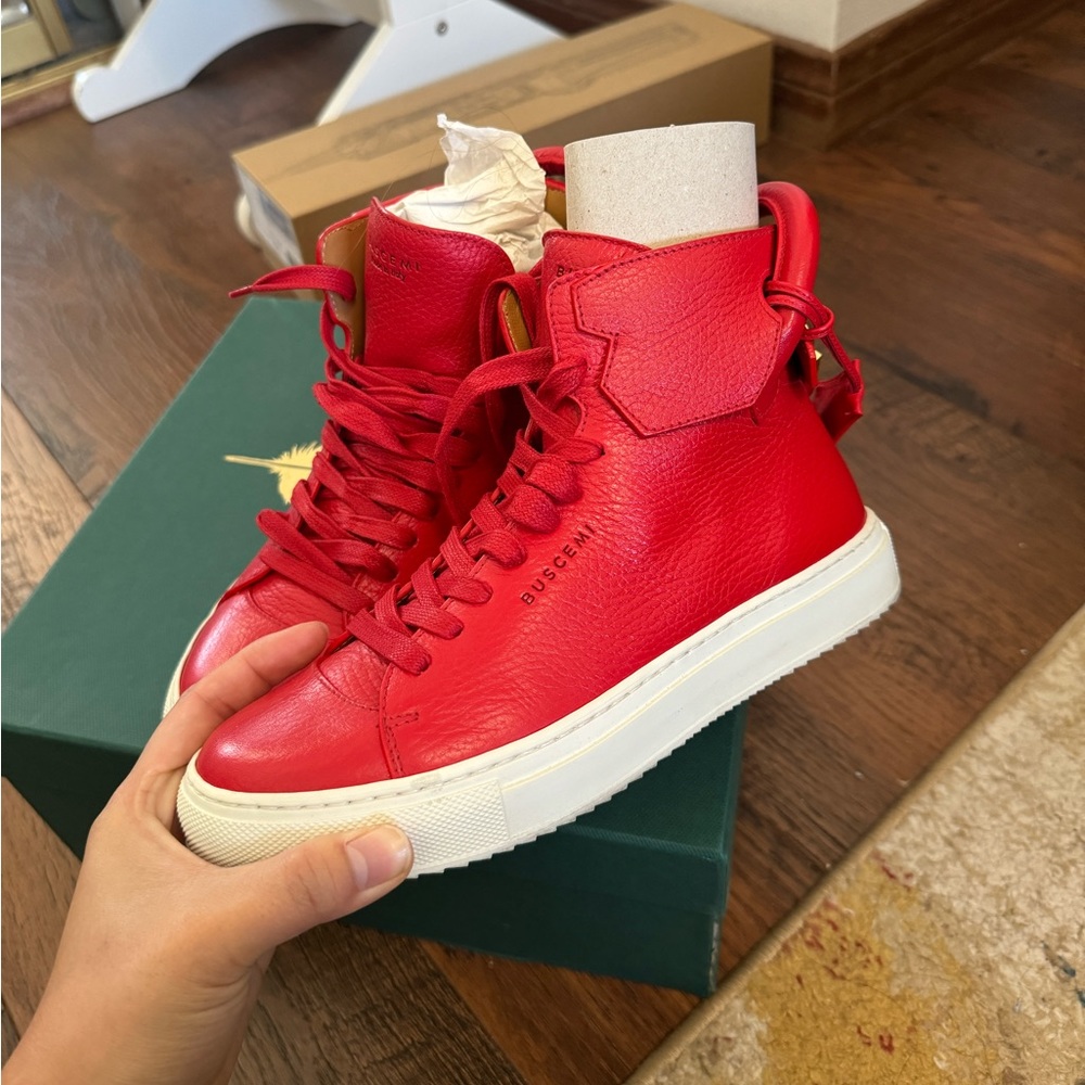 Buscemi Red Leather Shoes